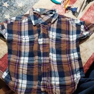 Harley-Davidson Multicolor Plaid Button-Down Shirt